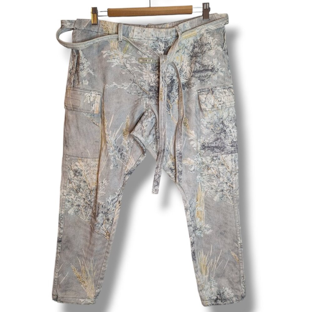 FEAR OF GOD Prairie Ghost Camo Jiu Jitsu Cargo Pants size Medium